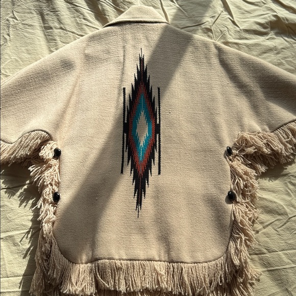 Chimayo Poncho Coat - Picture 5 of 7